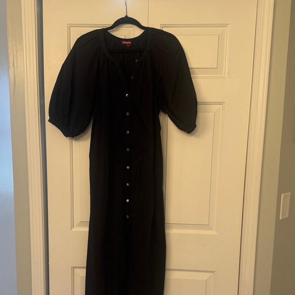 STAUD Vincent Black Long Sleeve Dress - Picture 3 of 3